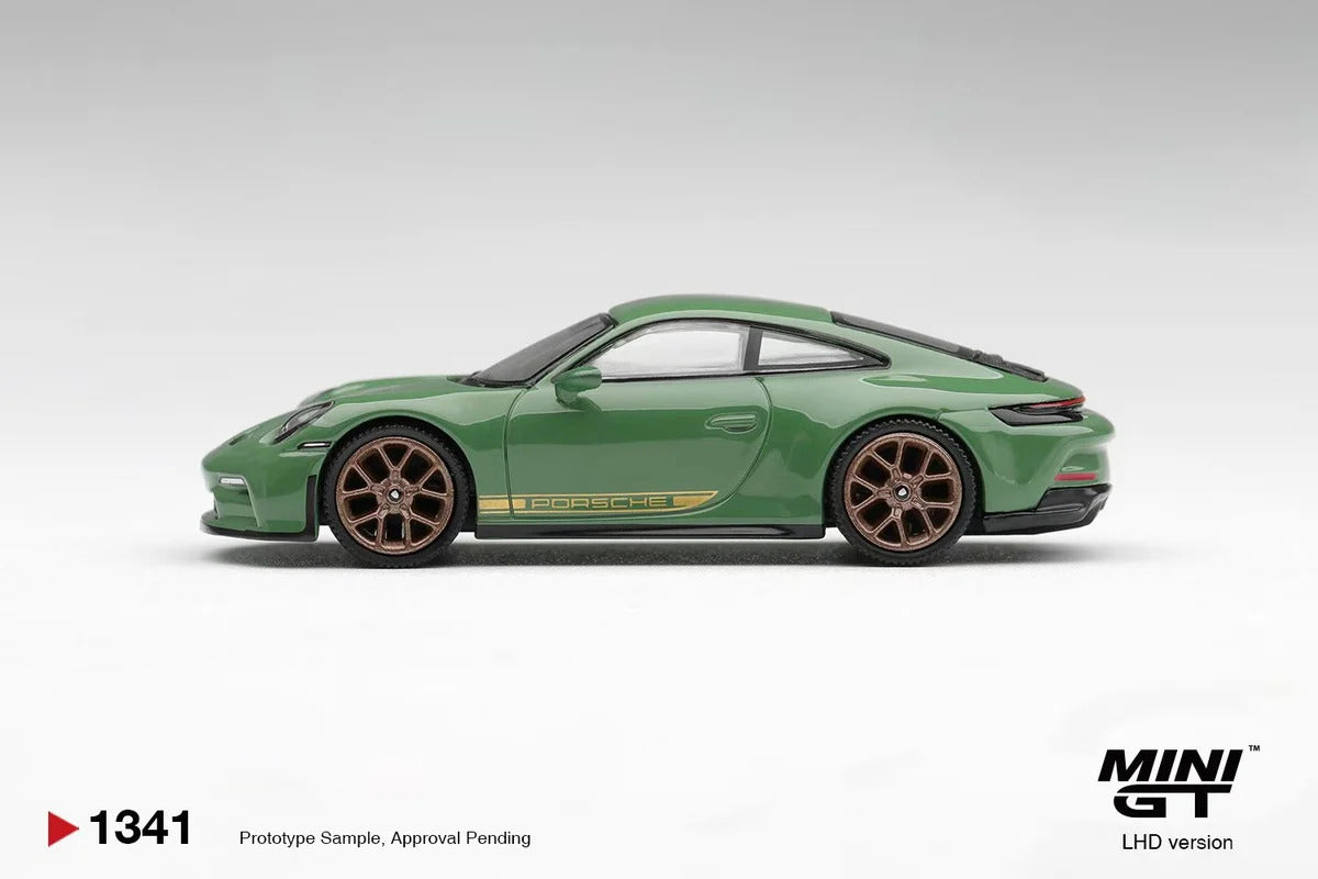MiniGT Porsche 911 (992) GT3 Touring Auratium Green (RHD) 1:64 Diecast 1341-R
