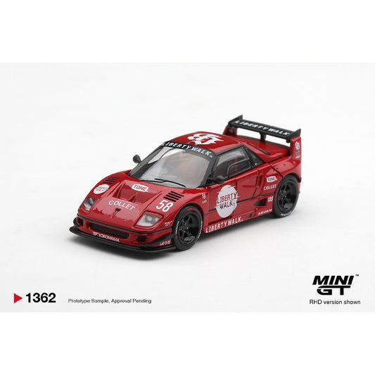 MiniGT Mazda AZ-1 Liberty Walk LB40 LB-Hinomaru Red 1:64 Diecast Car 1362