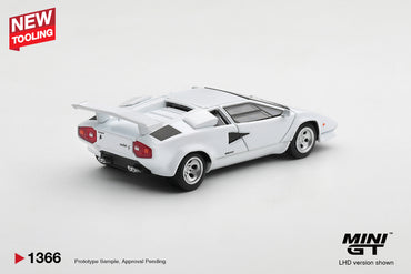 MiniGT Lamborghini Countach LP500S White 1:64 Diecast Model MGT01366-L