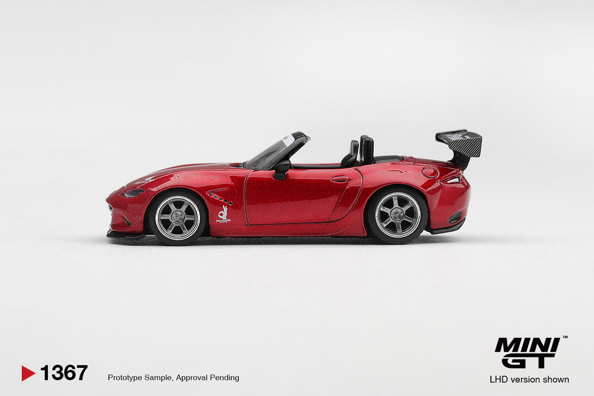 MiniGT Mazda Miata MX-5 Pandem Kodo Red 1:64 Diecast Model MGT01367-R