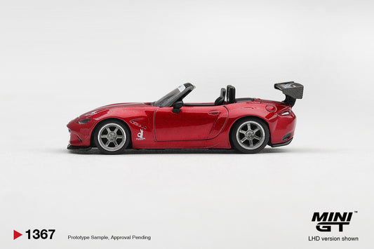 MiniGT Mazda Miata MX-5 Pandem Kodo Red 1:64 Diecast Model MGT01367-R