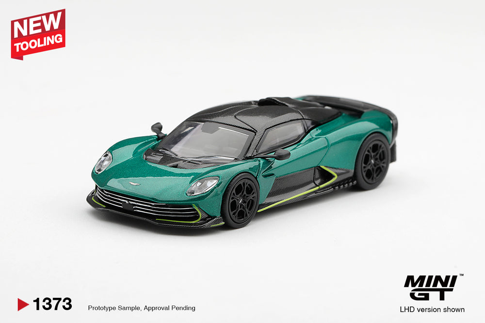 MiniGT Aston Martin Valhalla Podium Green 1:64 Diecast Model MGT01373-R