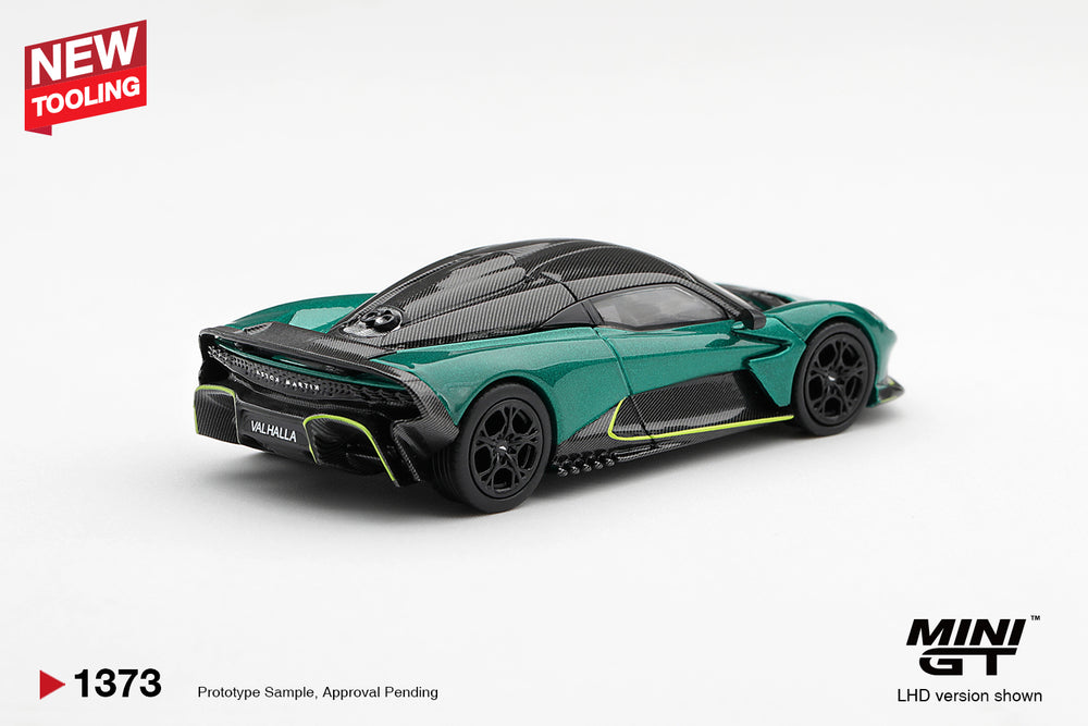 MiniGT Aston Martin Valhalla Podium Green 1:64 Diecast Model MGT01373-R