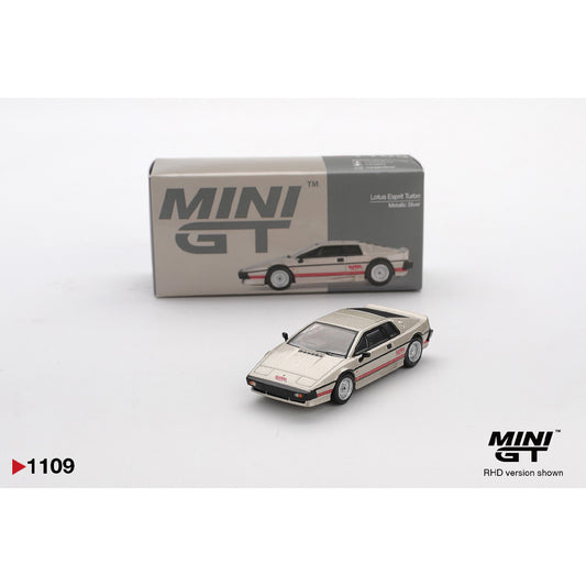 MiniGT Lotus Esprit Turbo Metallic Silver 1:64 Diecast 1109