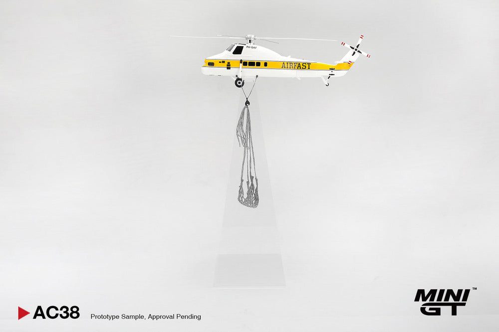 MiniGT Sikorsky S58T Helicopter 1985 Camel 1:64 Resin Model MGTAC38
