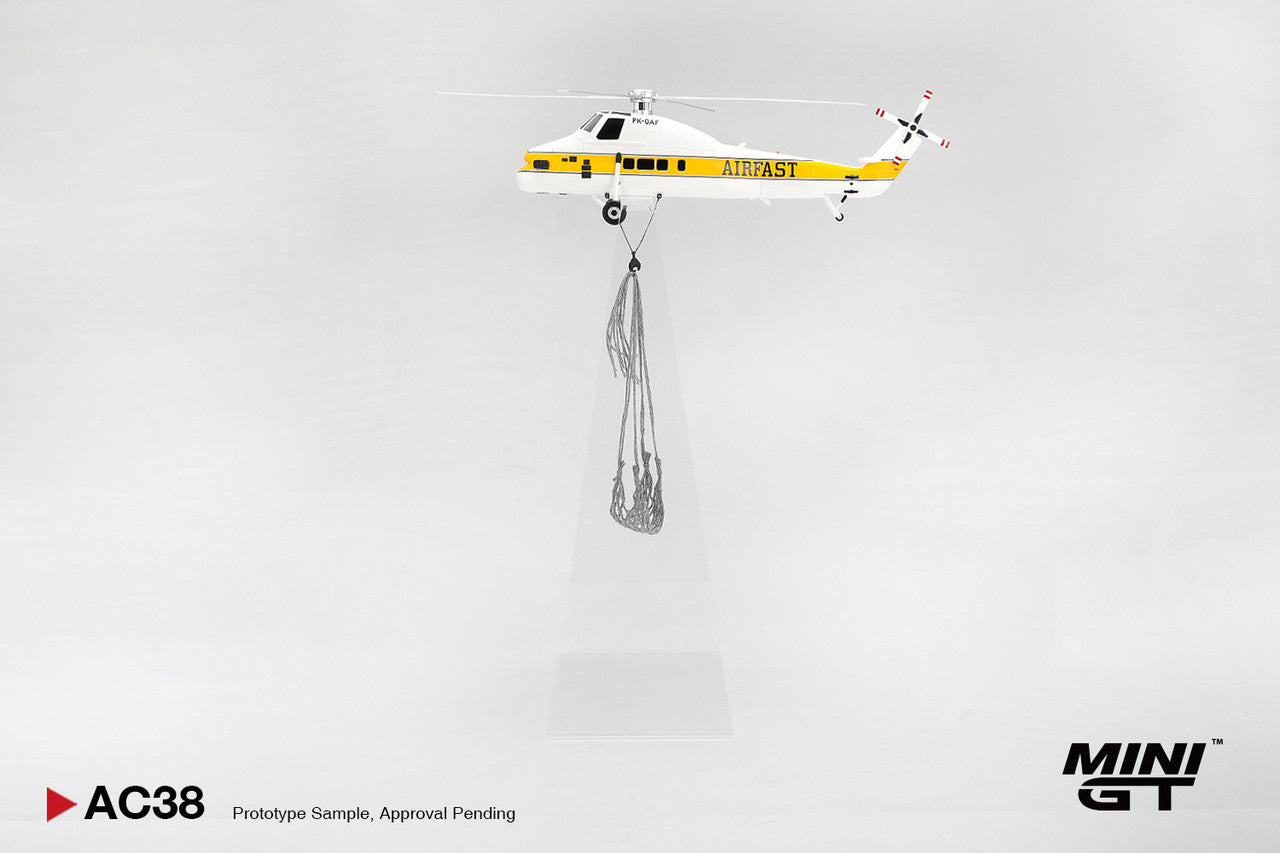 MiniGT Sikorsky S58T Helicopter 1985 Camel 1:64 Resin Model MGTAC38