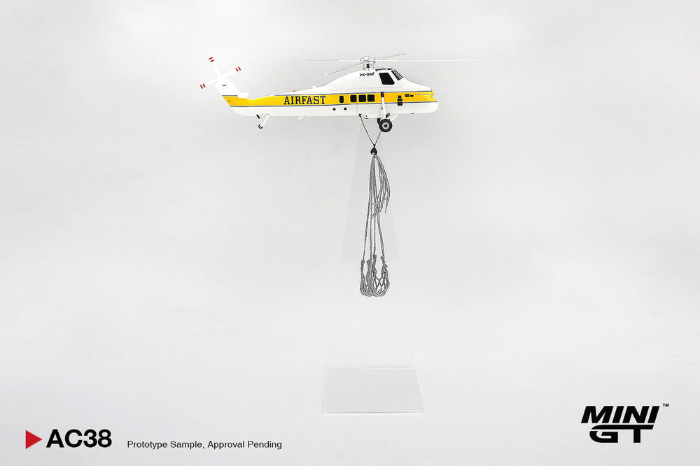 MiniGT Sikorsky S58T Helicopter 1985 Camel 1:64 Resin Model MGTAC38