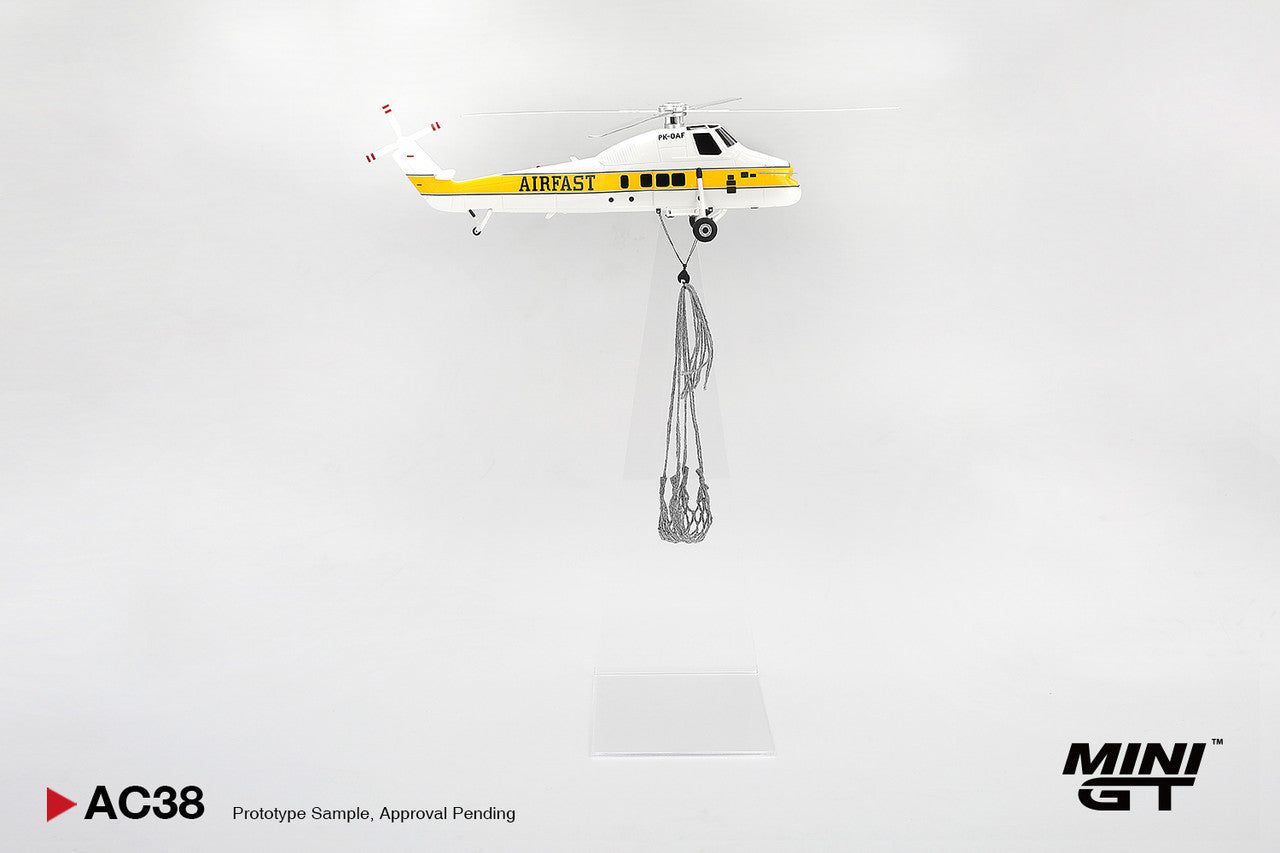MiniGT Sikorsky S58T Helicopter 1985 Camel 1:64 Resin Model MGTAC38