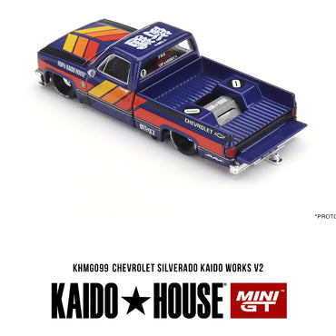 MiniGT Chevrolet Silverado KAIDO Works V2 1:64 Diecast Model KHMG099