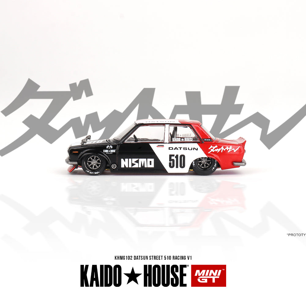 MiniGT KAIDO Datsun Street 510 Racing V1 1:64 Diecast Model KHMG102