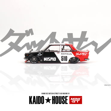MiniGT KAIDO Datsun Street 510 Racing V1 1:64 Diecast Model KHMG102