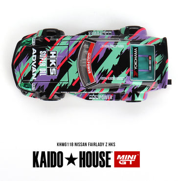MiniGT KAIDO Nissan Fairlady Z HKS 1:64 Diecast Model KHMG118