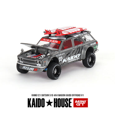 MiniGT KAIDO Datsun 510 Wagon 4X4 Offroad V1 1:64 Diecast Model KHMG121