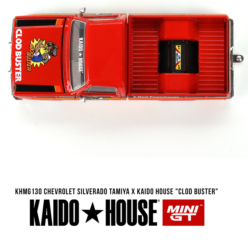 MiniGT Chevrolet Silverado Tamiya X Kaido House Clod Buster 1:64 Model KHMG130