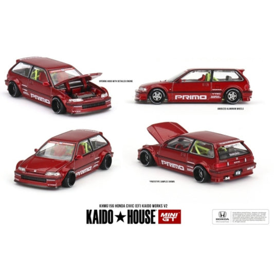 MiniGT KAIDO Works Honda Civic (EF) 1:64 Diecast Model