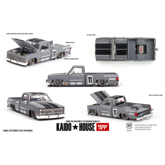 MiniGT Chevrolet Silverado KAIDO V2 1:64 Diecast Model 160