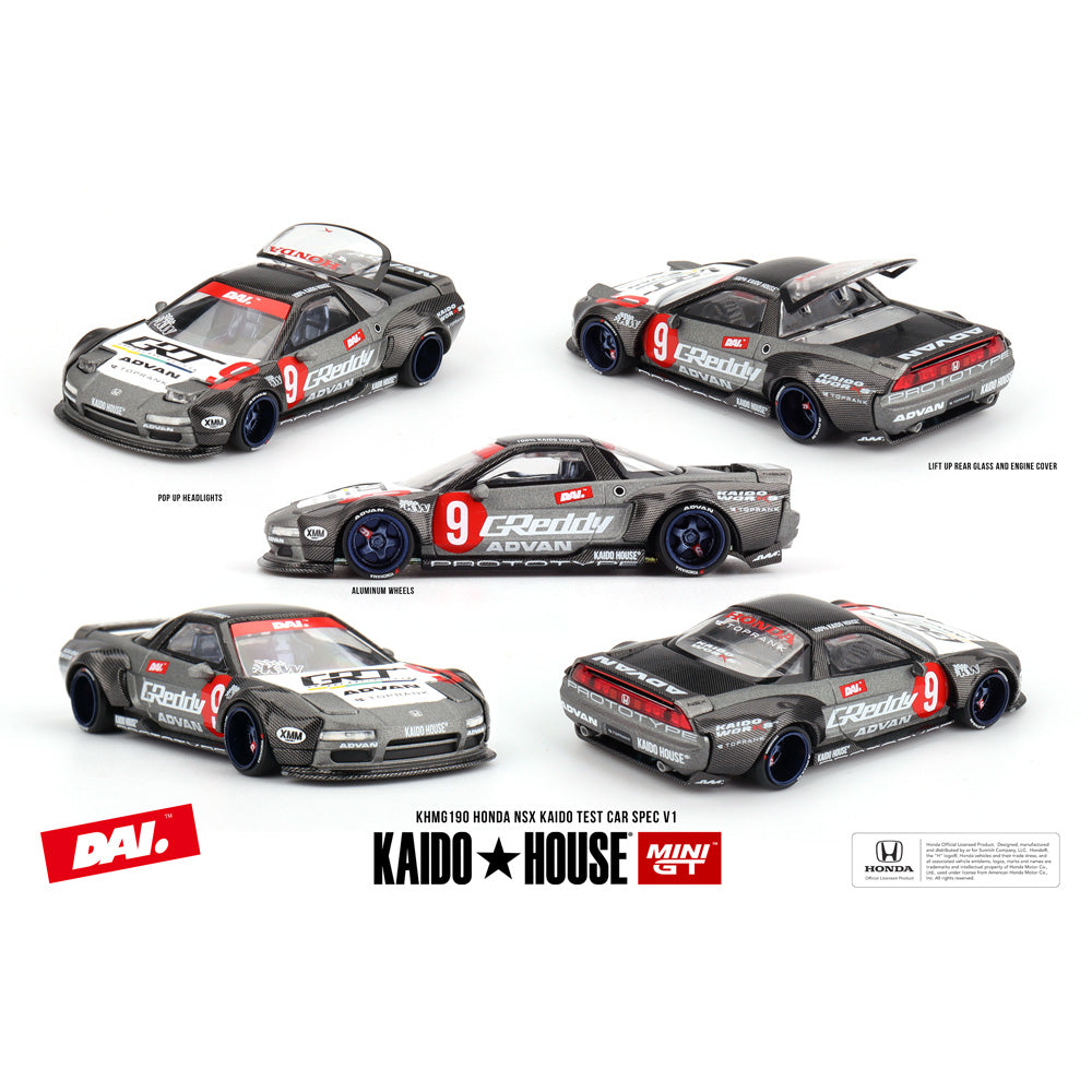 MiniGT x KAIDO Honda NSX Test Car Spec V1 1:64 Diecast Car KHMG190
