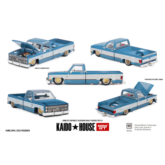 MiniGT Kaido House Chevrolet Silverado Dually Vintage Spec V1 1:64 Diecast 192