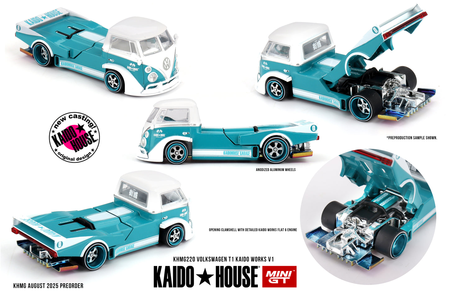 MiniGT Volkswagen T1 Kaido Works V1 1:64 Diecast Car KHMG220