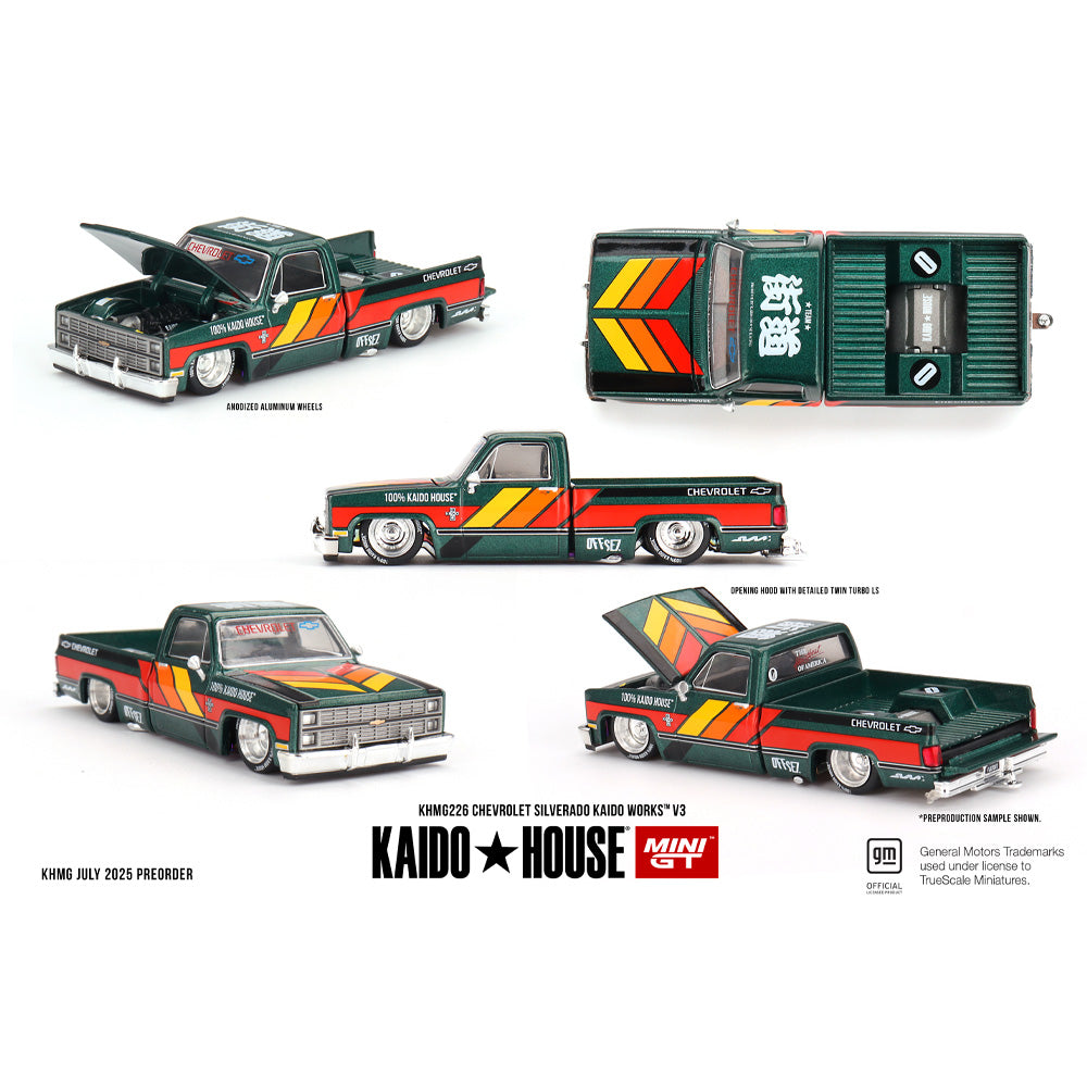 MiniGT Kaido House Chevrolet Silverado KAIDO WORKS V3 1:64 Diecast Car 226