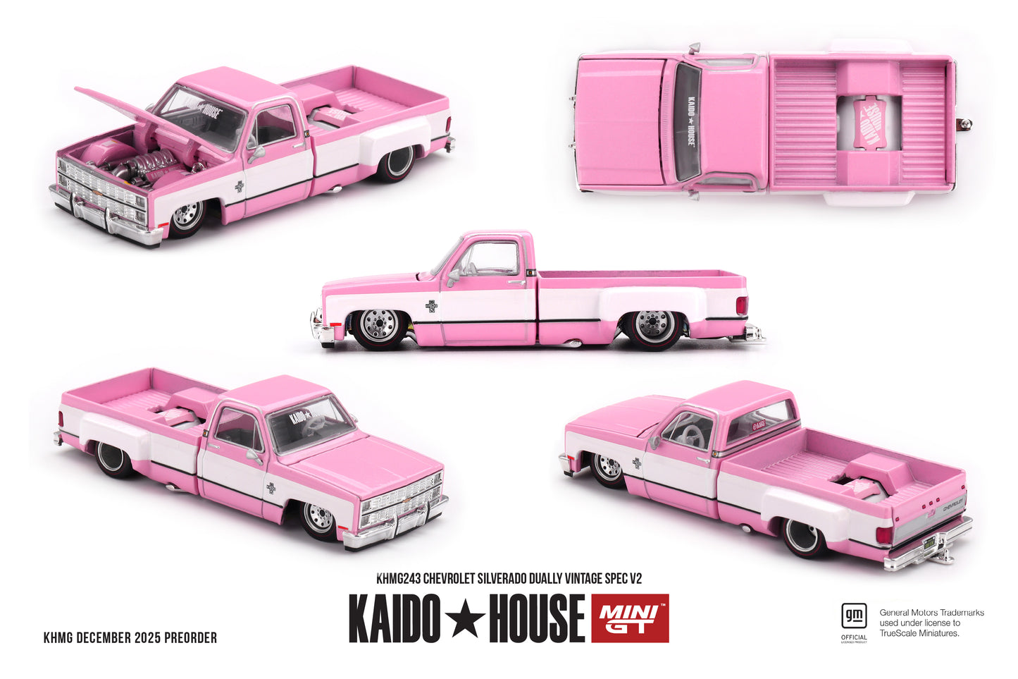 MiniGT Chevrolet Silverado Dually Vintage Spec V2 1:64 Car KHMG243