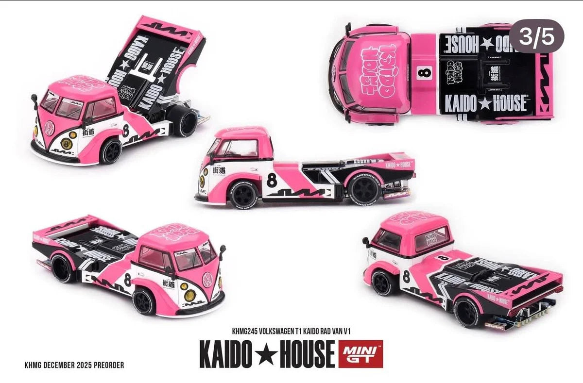 MiniGT Volkswagen T1 Kaido Radvanv1 1:64 Diecast Car KHMG245