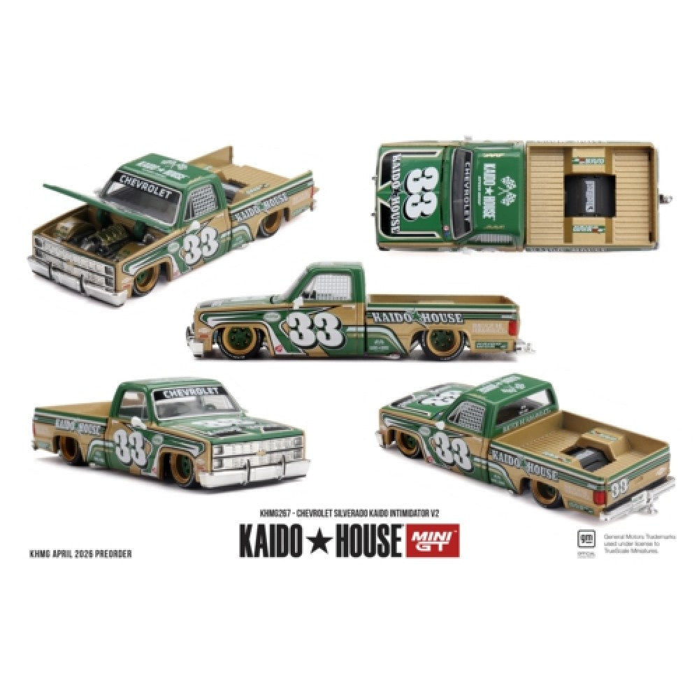 MiniGT Chevrolet Silverado Kaido Intimidator V2 1:64 Diecast Car KHMG267