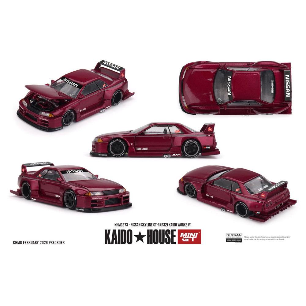 MiniGT x Kaido House: Nissan Skyline GT-R (R32) 1:64 Diecast Car