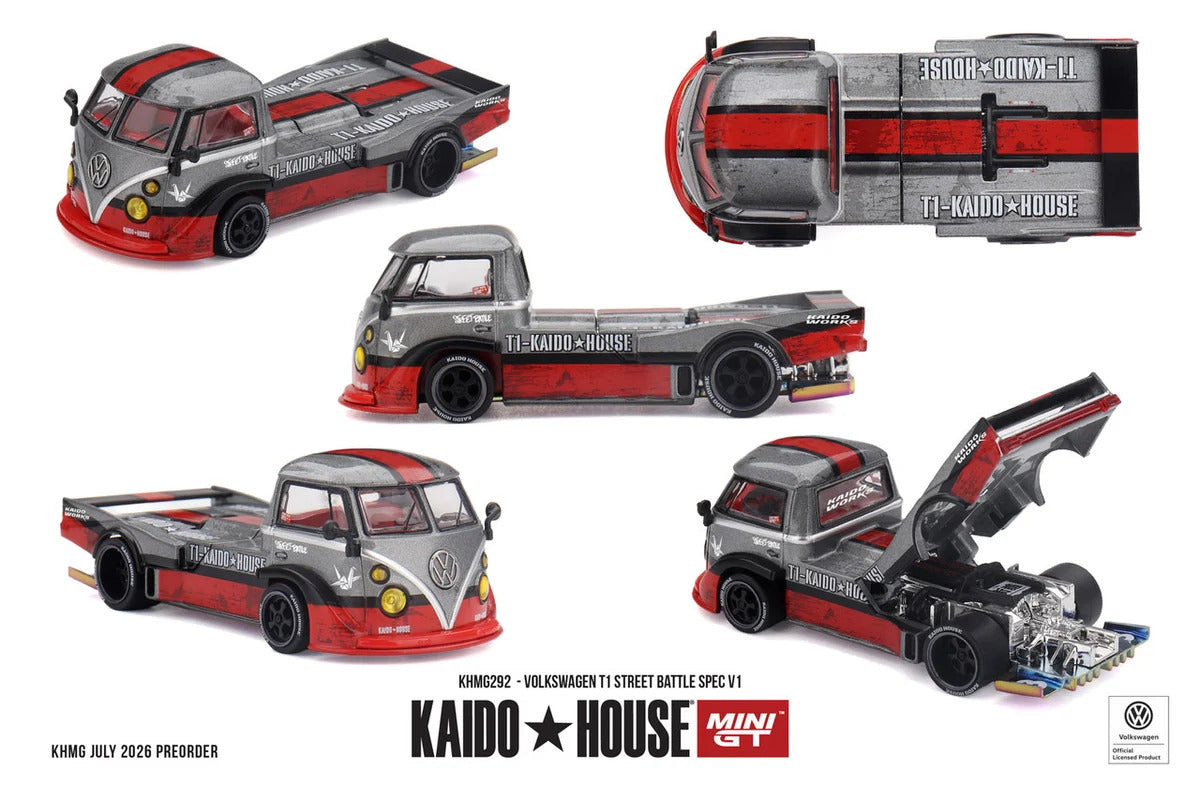 MiniGT Volkswagen T1 Street Battle Spec V1 1:64 Diecast KHMG292