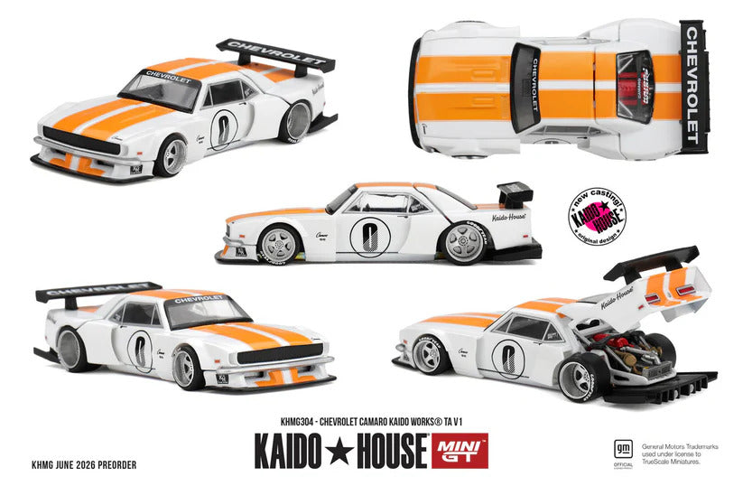 MiniGT Kadio House Chevrolet Camaro Kaido Works TA V1 1:64 Diecast Car KHMG304