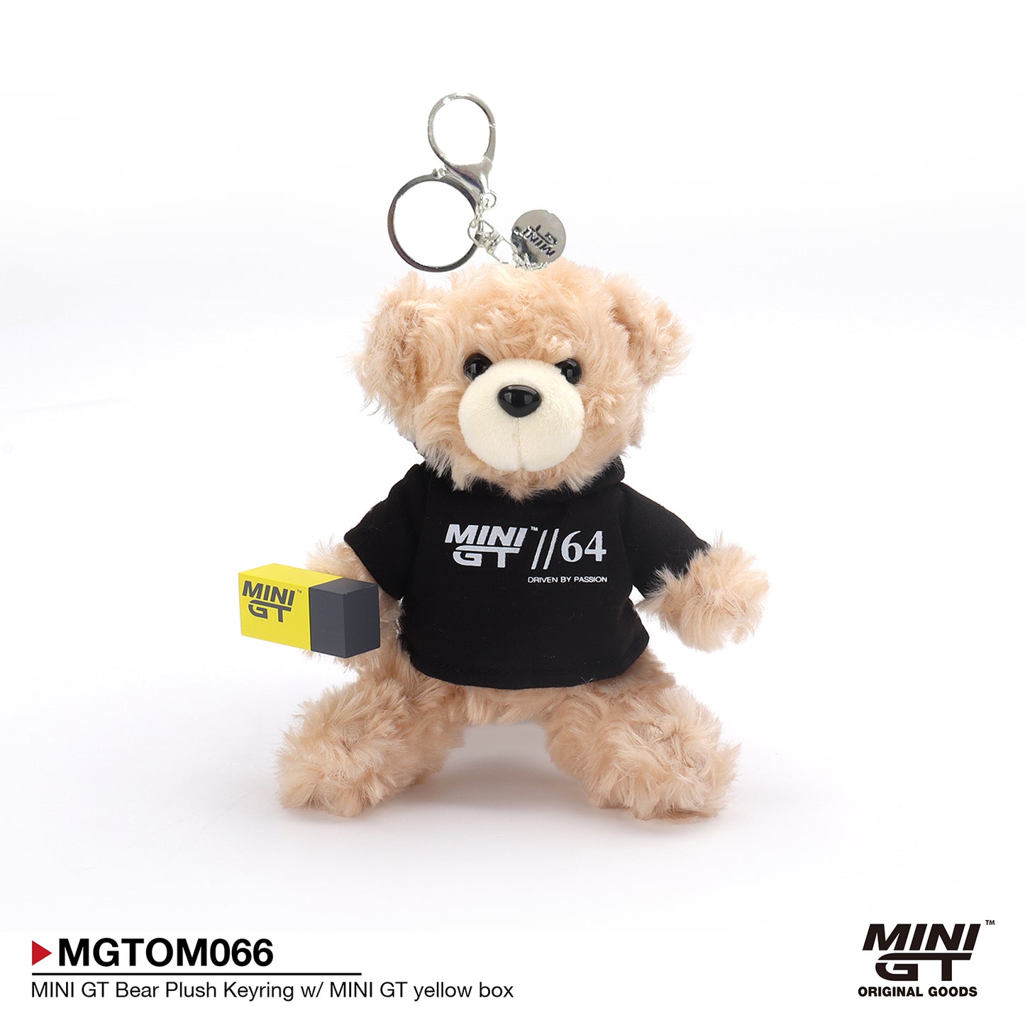 MiniGT Bear Plush Keyring W/MiniGT Yellow Box MGTOM066