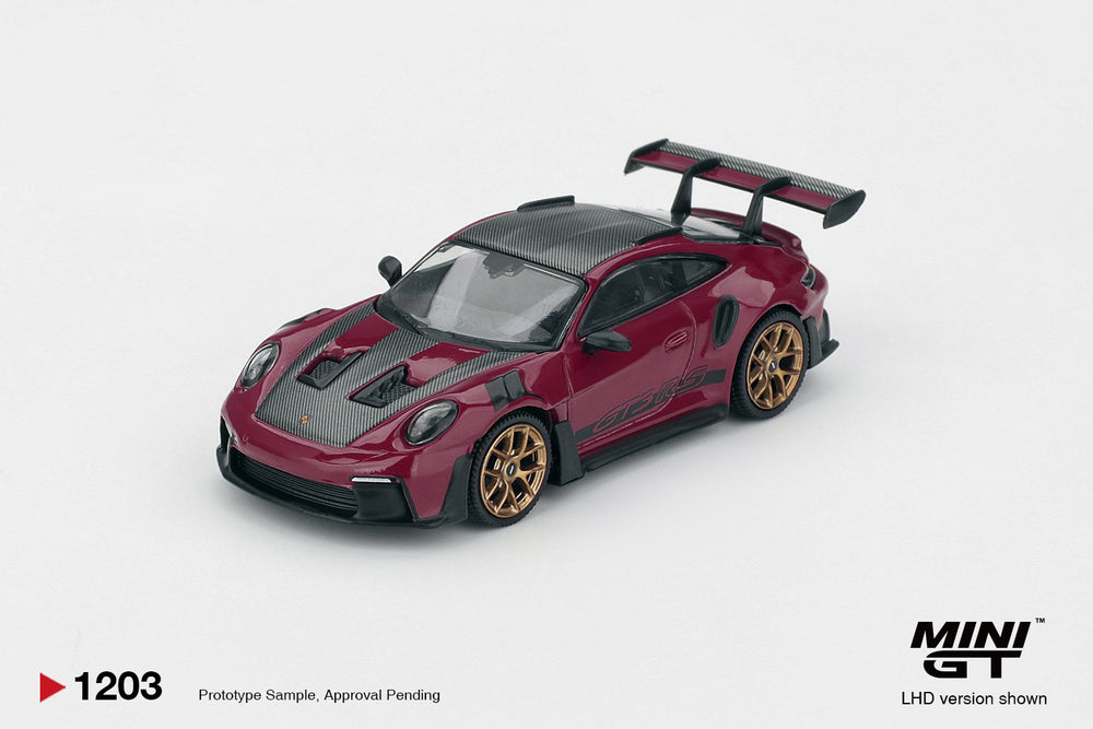 MiniGT Porsche 911 (992.1) Rubystone Red Set (LHD) 1:64 Diecast Car S0021