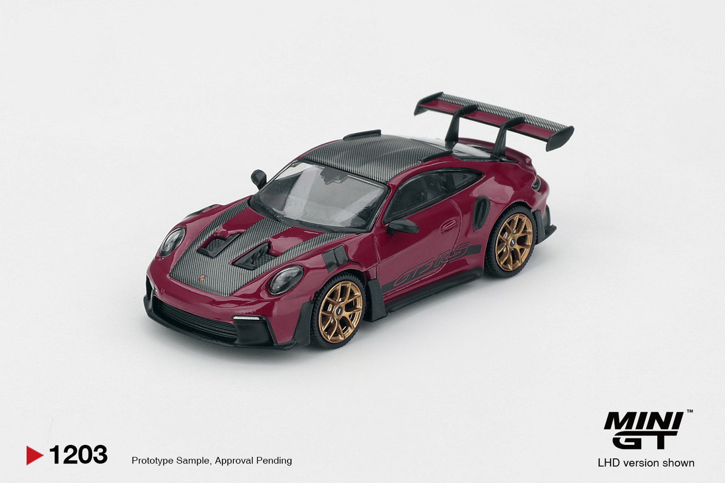 MiniGT Porsche 911 (992.1) Rubystone Red Set (LHD) 1:64 Diecast Car S0021