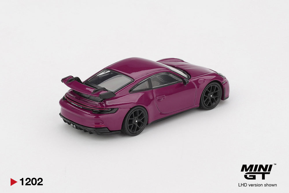 MiniGT Porsche 911 (992.1) Rubystone Red Set (LHD) 1:64 Diecast Car S0021