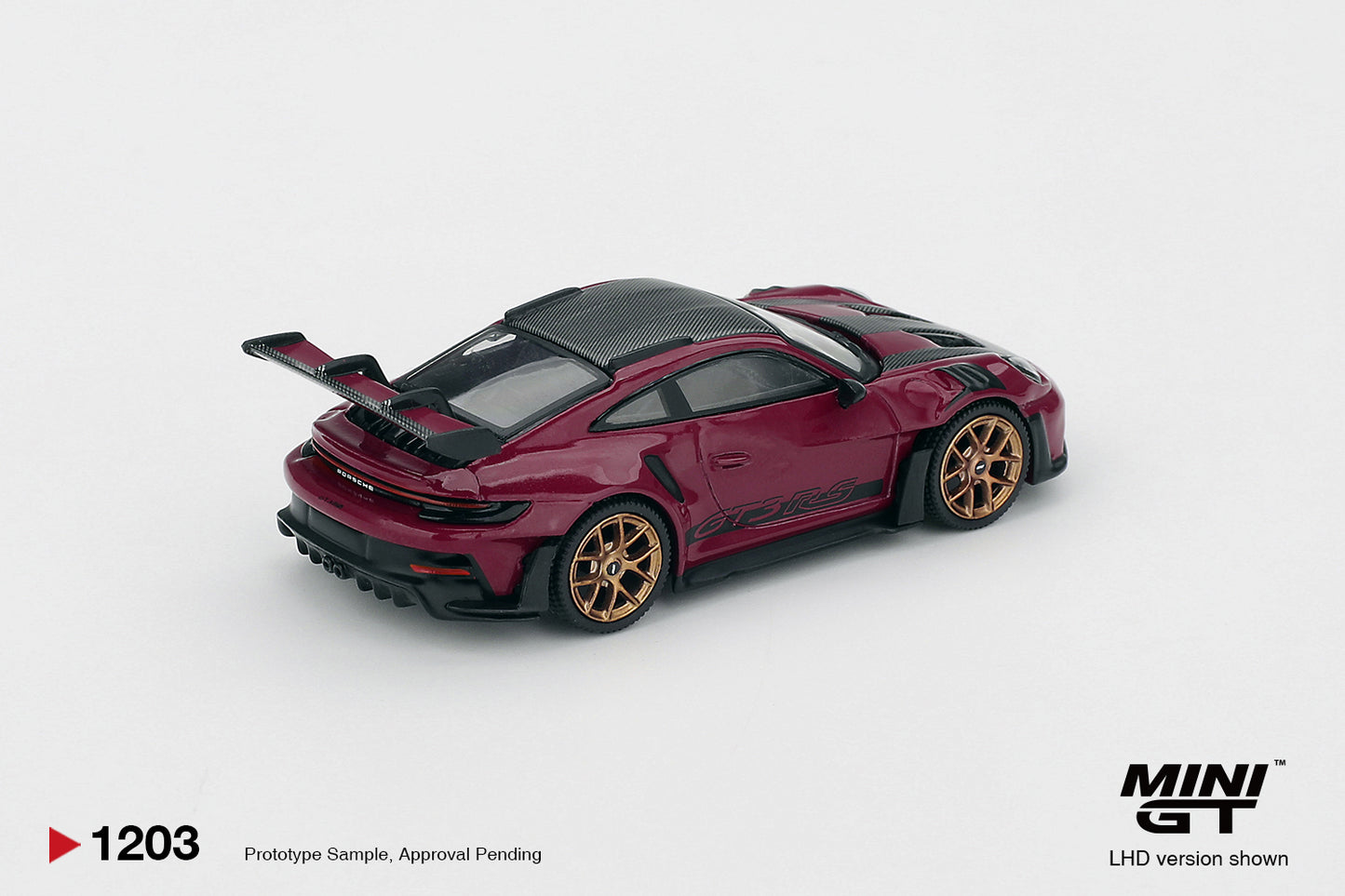 MiniGT Porsche 911 (992.1) Rubystone Red Set (LHD) 1:64 Diecast Car S0021