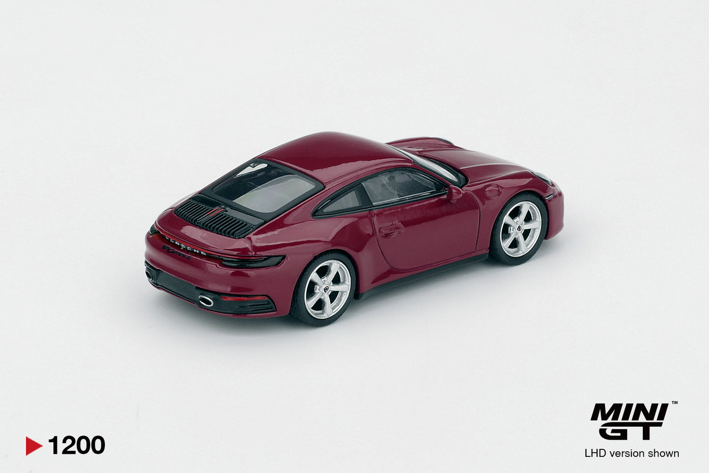 MiniGT Porsche 911 (992.1) Rubystone Red Set (LHD) 1:64 Diecast Car S0021