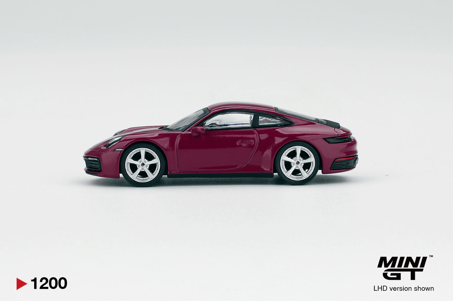 MiniGT Porsche 911 (992.1) Rubystone Red Set (LHD) 1:64 Diecast Car S0021