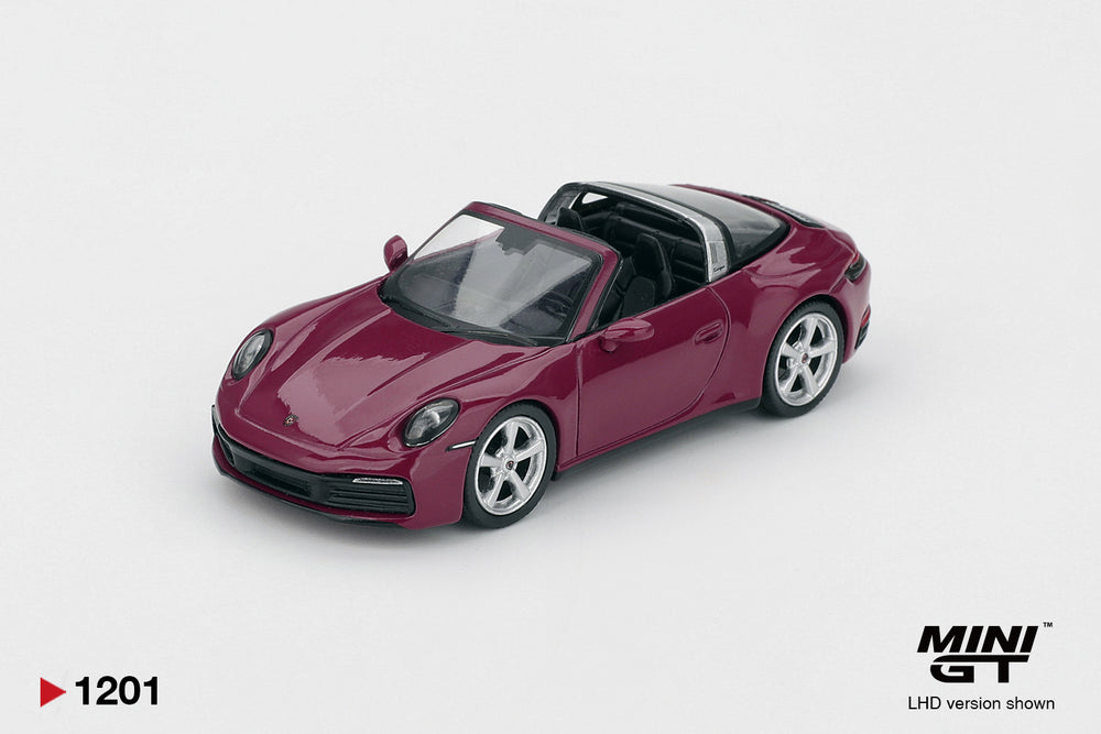 MiniGT Porsche 911 (992.1) Rubystone Red Set (LHD) 1:64 Diecast Car S0021