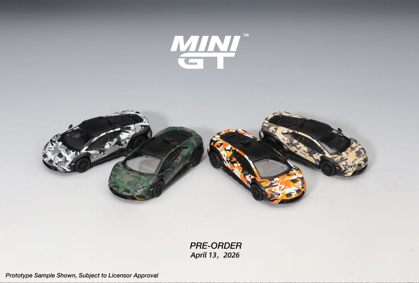 MiniGT Lamborghini Huracan Sterrato All Terrain Set 1:64 Car MGTS0026