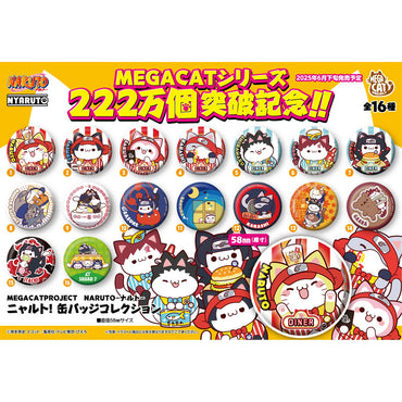 Megahouse Mega Cat Project: Naruto Nyaruto! Metal Enamel Pin Badge Collection