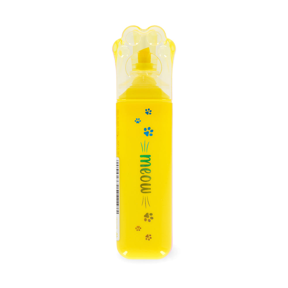 Legami Meow Highlighters Kitty Paw Highlighter - Yellow