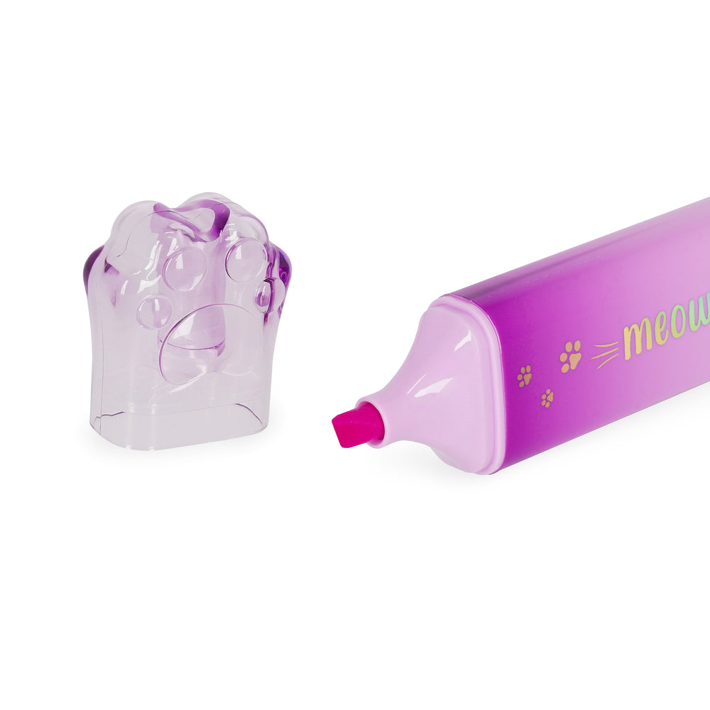 Legami Meow Highlighters Kitty Paw Highlighter - Violet