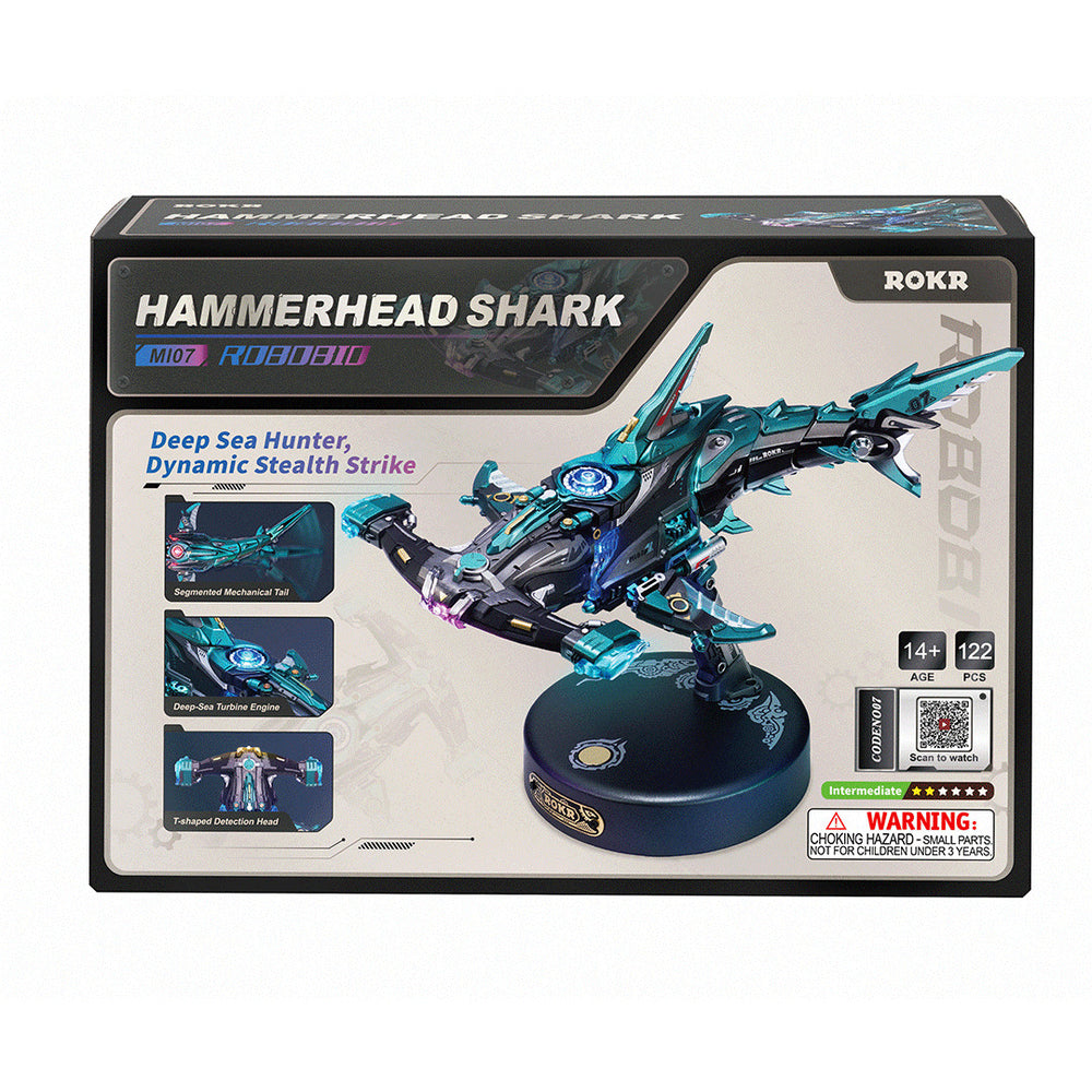 ROKR Hammerhead Shark Mechanical Plastic Model Kit MI07