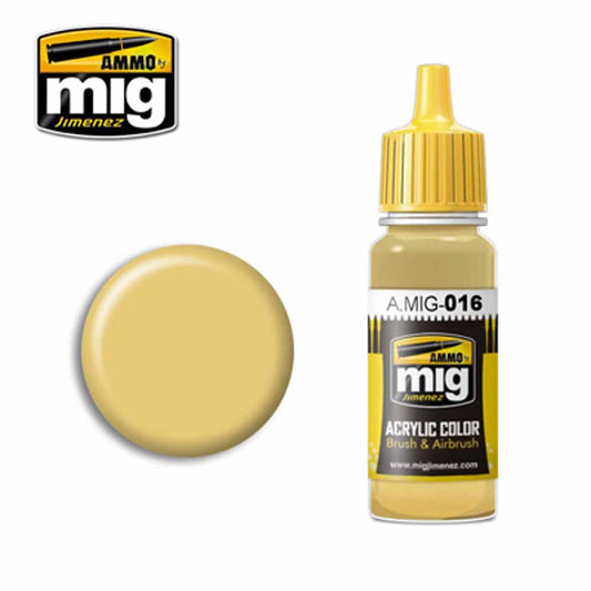 Ammo by MIG RAL 8020 Gelbbraun Acrylic waterbased colour 17ml A.MIG-016