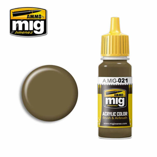 Ammo by MIG 7K Russian Tan Acrylic waterbased colour 17ml A.MIG-021