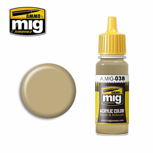 Ammo by MIG Light Wood Acrylic waterbased colour 17ml A.MIG-038