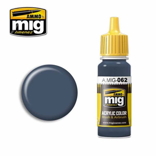 Ammo by MIG French Blue Acrylic waterbased colour 17ml A.MIG-062