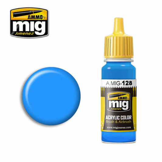 Ammo by MIG Cyan Acrylic waterbased colour 17ml A.MIG-128