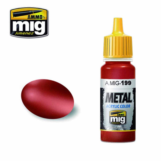 Ammo by MIG Copper Acrylic waterbased colour 17ml A.MIG-199