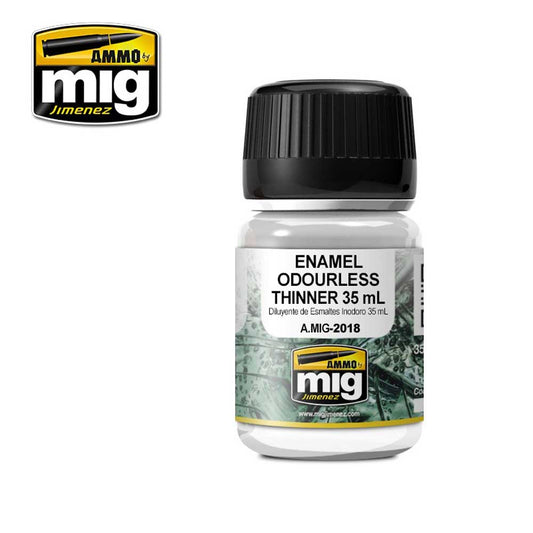 Ammo by Mig Odourless Enamel Thinners 35ml For Model Kits  Mig 2018